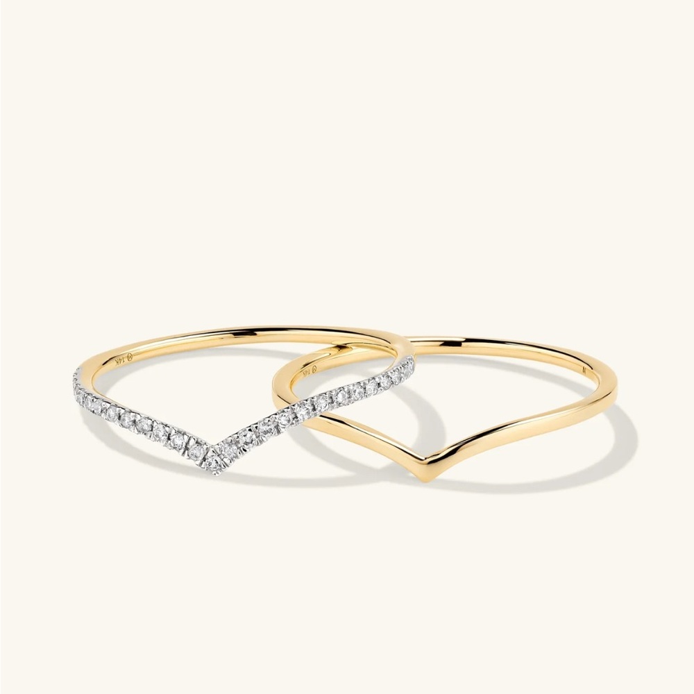 Mejuri Wishbone Stacker Set